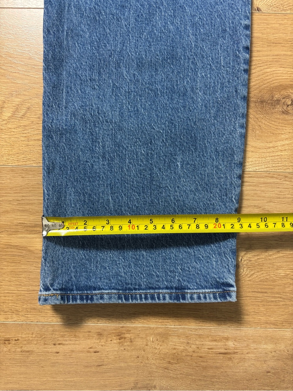 Abercrombie & Fitch Curve Love High Rise 90s Relaxed Jeans 28 Short Blue Denim - Picture 13 of 13